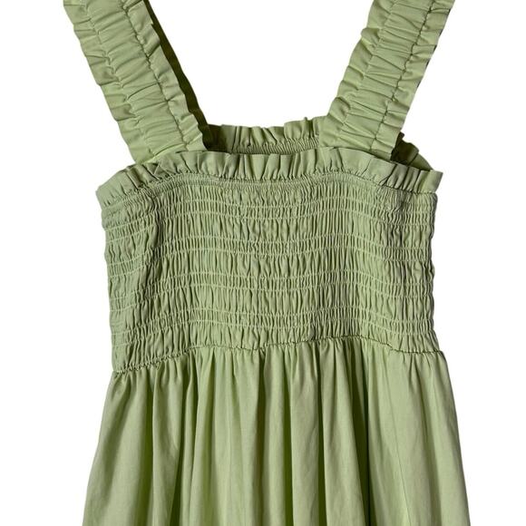 Abercrombie & Fitch Green Smocked Bodice Easy Maxi Dress - Picture 5 of 8